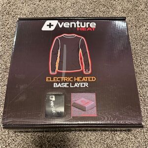 Men’s Electric Heated Base Layer Long Sleeve Shirt - Black